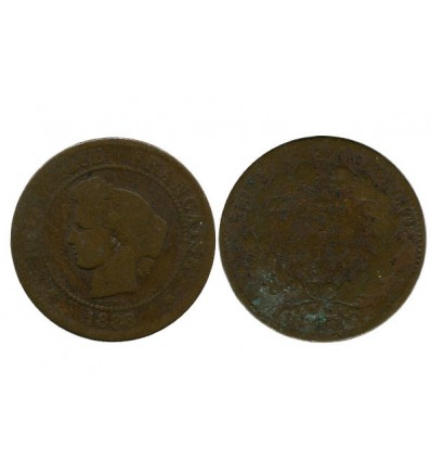 5 Centimes Ceres Troisième République