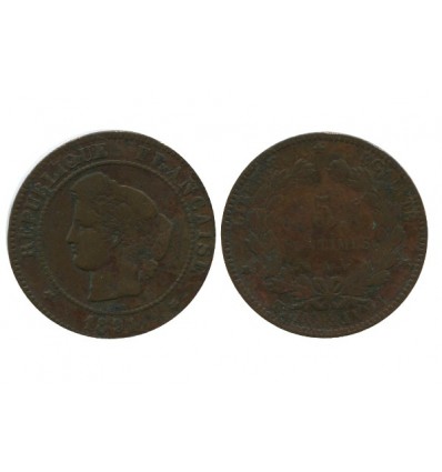 5 Centimes Ceres Troisième République