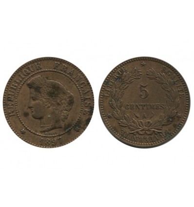 5 Centimes Ceres Troisième République