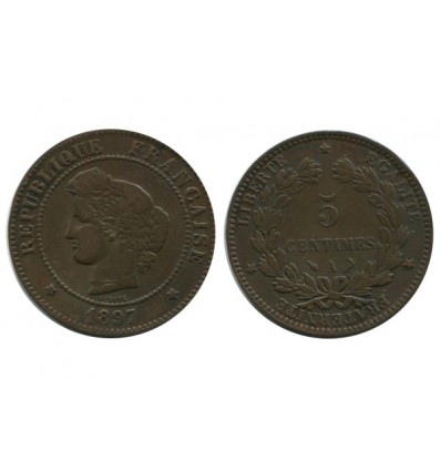 5 Centimes Ceres Troisième République