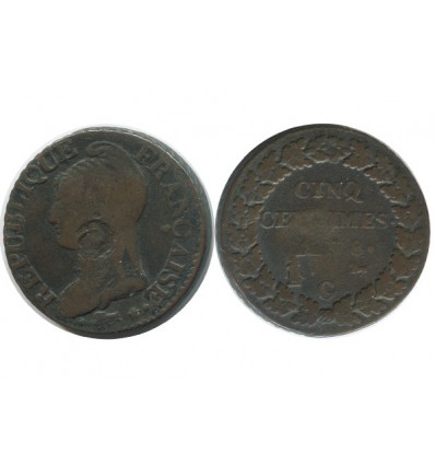 5 Centimes Dupre Directoire et Consulat