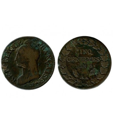 5 Centimes Dupre Directoire et Consulat