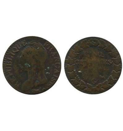 5 Centimes Dupre Directoire et Consulat