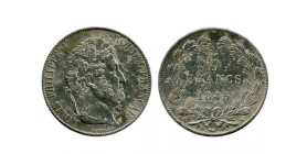 5 Francs Louis Philippe Tête Laurée le I Plus éloigné - Tranche
