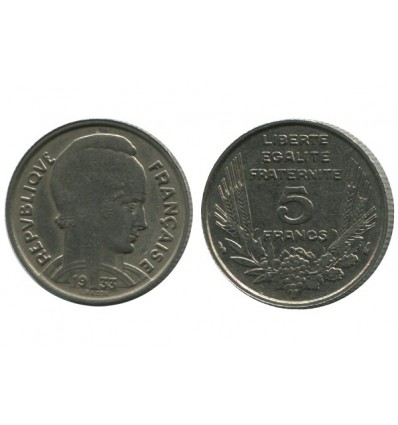 5 Francs Bazor Troisième République