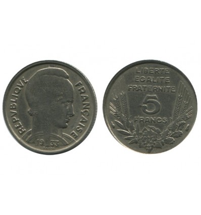 5 Francs Bazor Troisième République