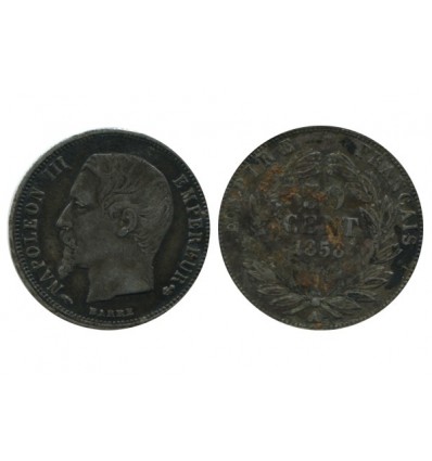 50 Centimes Napoleon III Tête Nue Second Empire