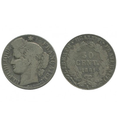 50 Centimes Ceres Troisième République