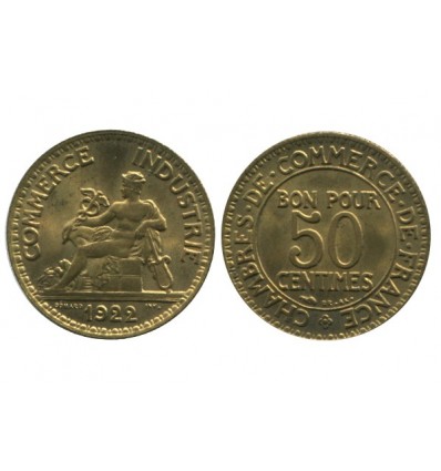 50 Centimes Chambre de Commerce Troisième République