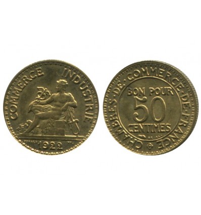 50 Centimes Chambre de Commerce Troisième République