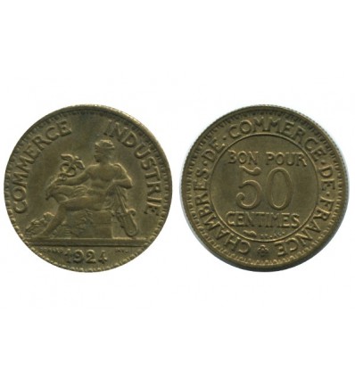 50 Centimes Chambre de Commerce Troisième République