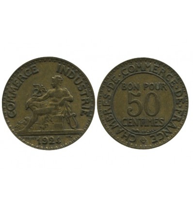 50 Centimes Chambre de Commerce Troisième République