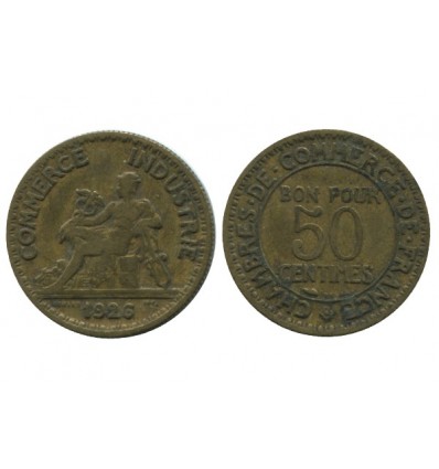 50 Centimes Chambre de Commerce Troisième République