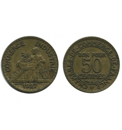 50 Centimes Chambre de Commerce Troisième République