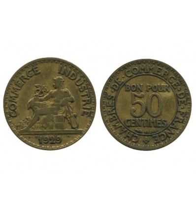 50 Centimes Chambre de Commerce Troisième République