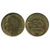 50 Centimes Morlon Bronze Aluminium Variété Avec Raisin