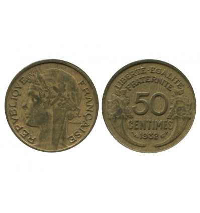 50 Centimes Morlon Bronze Aluminium Variété Sans Raisin