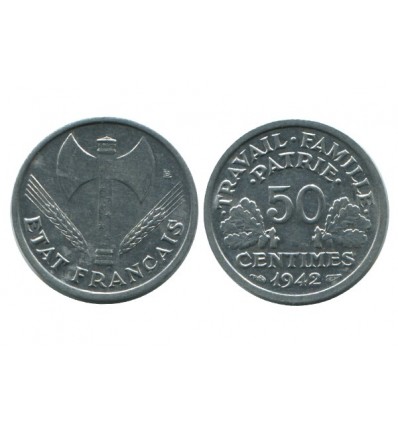 50 Centimes Bazor Aluminium Etat Français