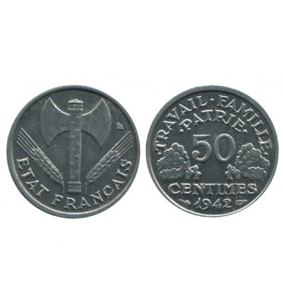 50 Centimes Bazor Aluminium Etat Français