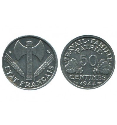 50 Centimes Bazor Aluminium Etat Français