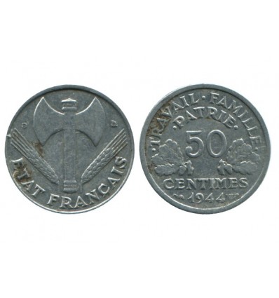 50 Centimes Bazor Aluminium Etat Français