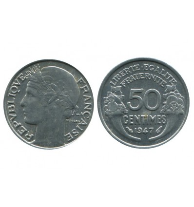 50 Centimes Morlon Aluminium Quatrième République