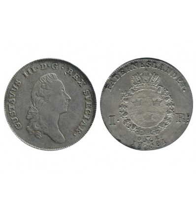Suède - 1 Daler Gustave III - 1781 O.L