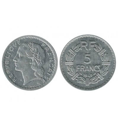 5 Francs Lavrillier Aluminium 1949