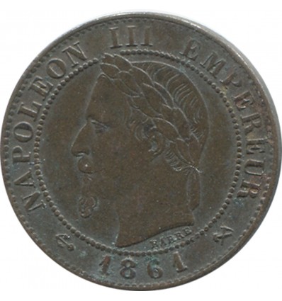 1 centime Napoléon III 1861 K Bordeaux