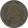5 centimes Napoléon III 1855 B (chien)