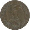 5 centimes Napoléon III 1855 B (chien)