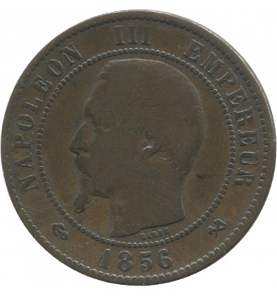 10 centimes Napoélon III 1856 B Rouen