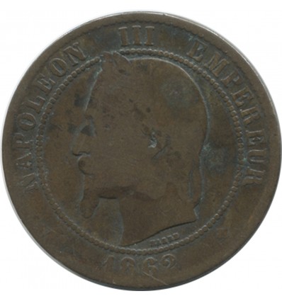 10 centimes Napoléon III 1862 BB