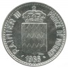10 Francs Charles III Monaco Argent