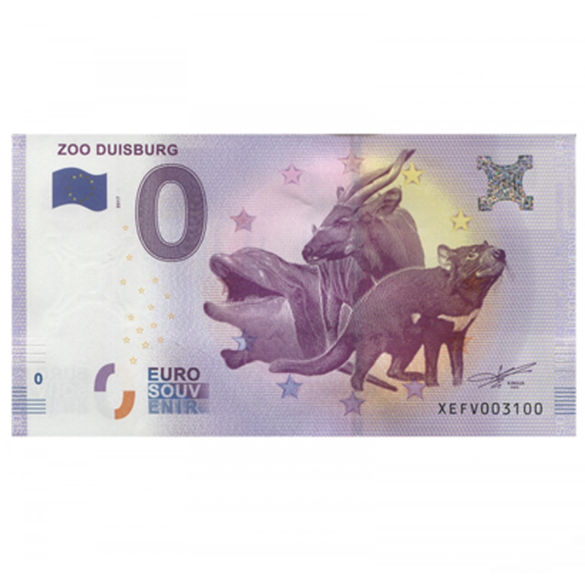 BILLET TOURISTIQUE 0 EURO ZÉRO EURO LA POSTE - 77e SALON PHILATÉLIQUE D