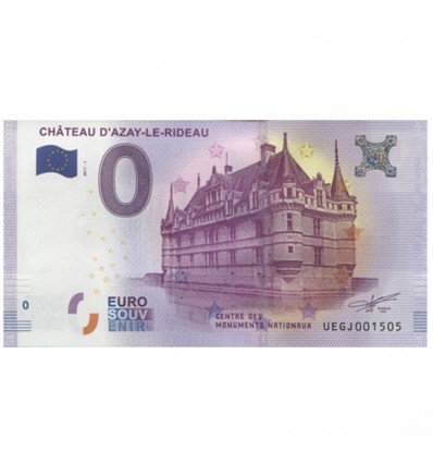 0 Euro Château d'Azay le Rideau