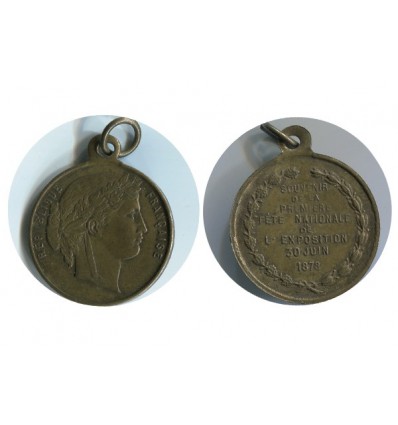 Médaille  Souvenir de la 1ère Fête Nationale de l'Exposition