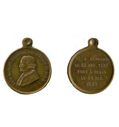 Médaille F.N.M. Morlot Cardinal Archevêque de Paris