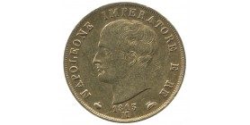 40 Lires Napoléon Imperator Tranche En Creux Italie - Occupation Francaise