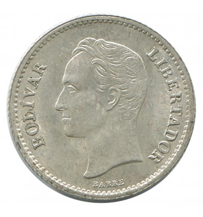 1/4 Bolivar Vénézuela Argent