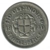 3 Pence Georges VI Grande Bretagne Argent - Grande Bretagne