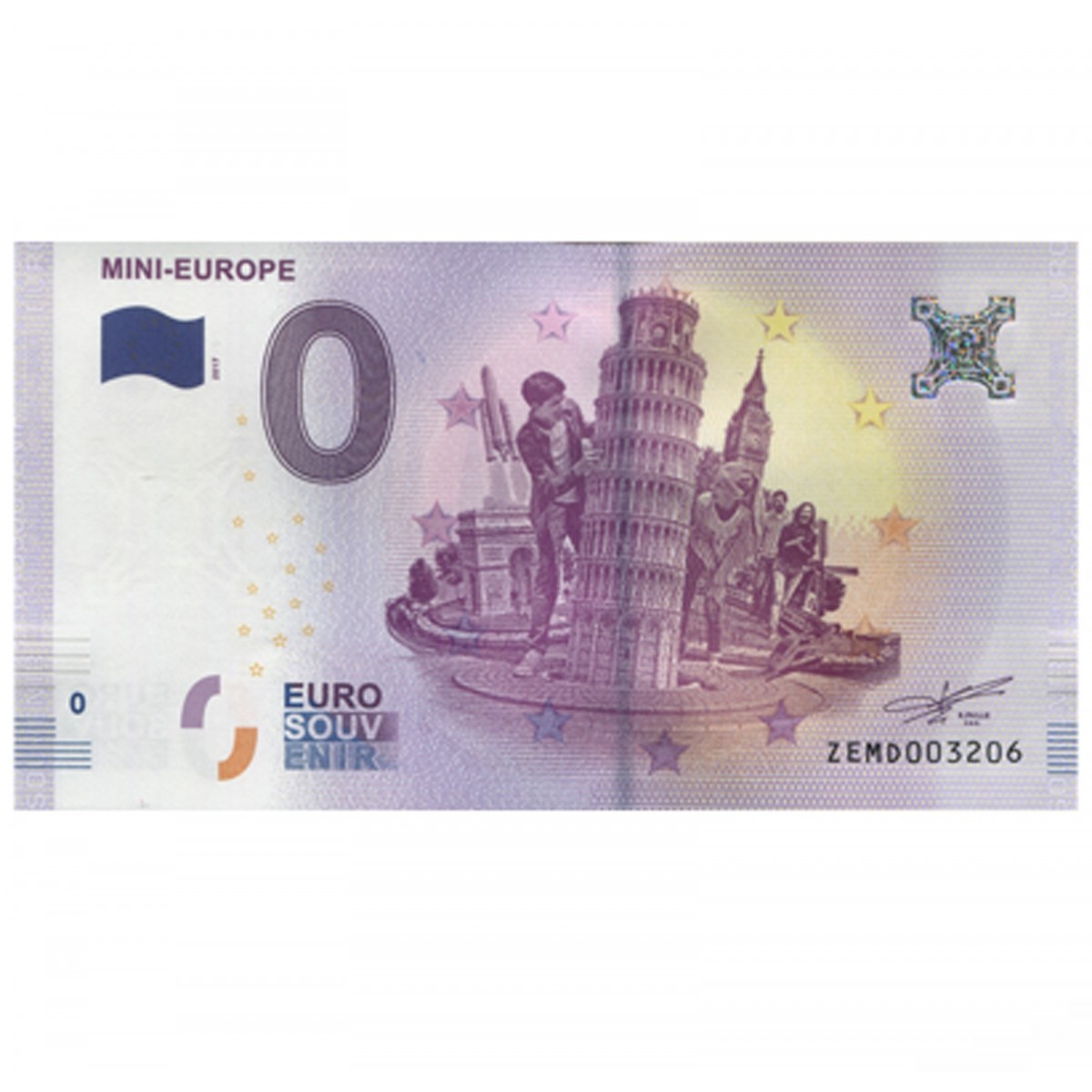Billet Touristique 0 Euro Cuba - Souvenir Cigare Havane, Format 135x74mm, Numéro De Série Unique - 11