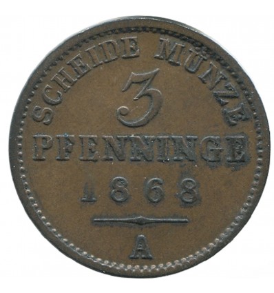 3 Pfennig Allemagne - Prusse