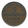 3 Pfennig Allemagne - Prusse
