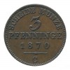 3 Pfennig Allemagne - Prusse