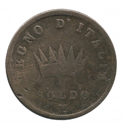 1 Soldo Napoléon Impérator Italie Occupation Francaise