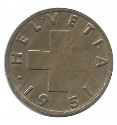 Avers : croix suisse.