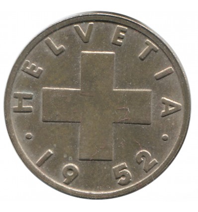 Avers : croix suisse.