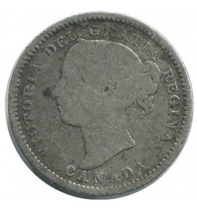 10 Cents Victoria Canada Argent