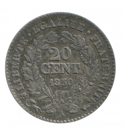 20 Centimes Ceres Variété Oreille Haute
